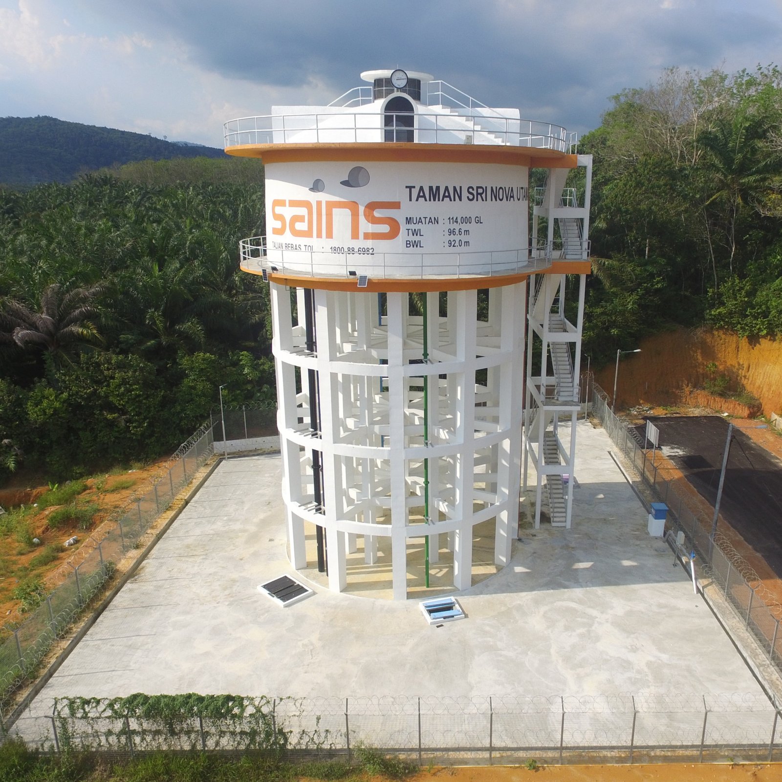 To construct suction tank, pump house and elevated water tank at Taman Sri Nova Utama, Tampin, Negeri Sembilan